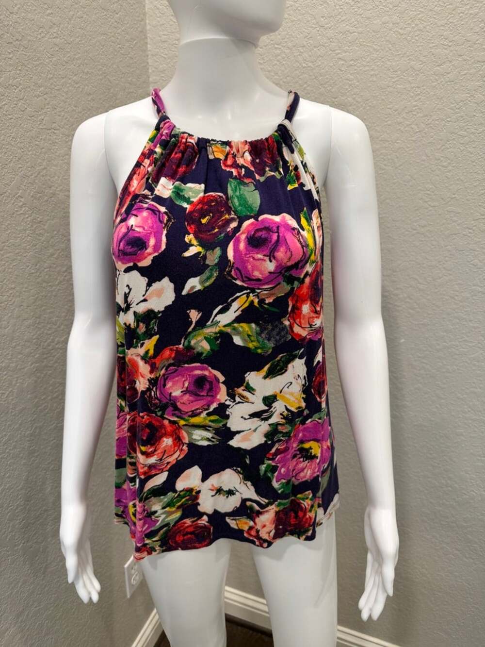 Floral Sleeveless Blouse Loveappella size medium women’s